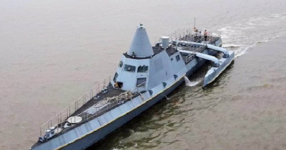 Chinese Military Drone Ship Seen at Sea, Experts Notice It Is Frighteningly Similar to Advanced US Designs