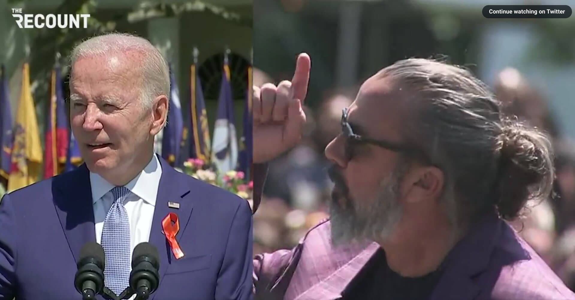 Watch: Biden Gets Heckled During Event at the White House