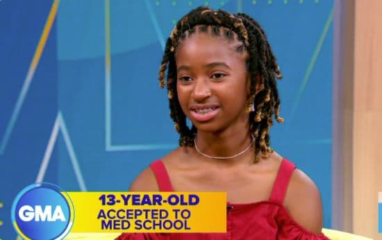 13-Year-Old Girl Encourages Others to Follow Their Dreams After Being Accepted Into Medical School