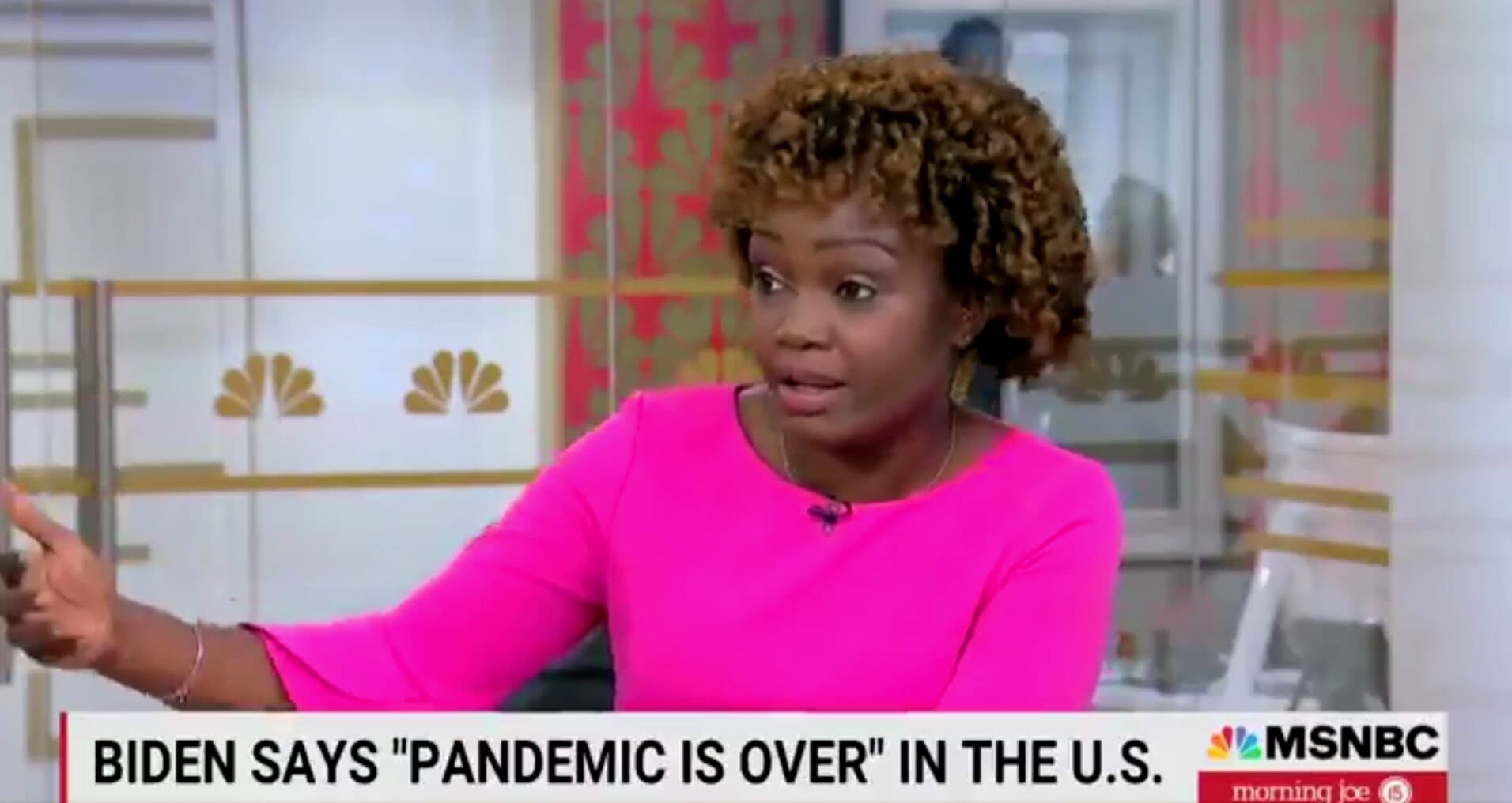 ‘He Was Looking Around’: Jean-Pierre Claims Biden Did Not Really Mean the Pandemic Is Over