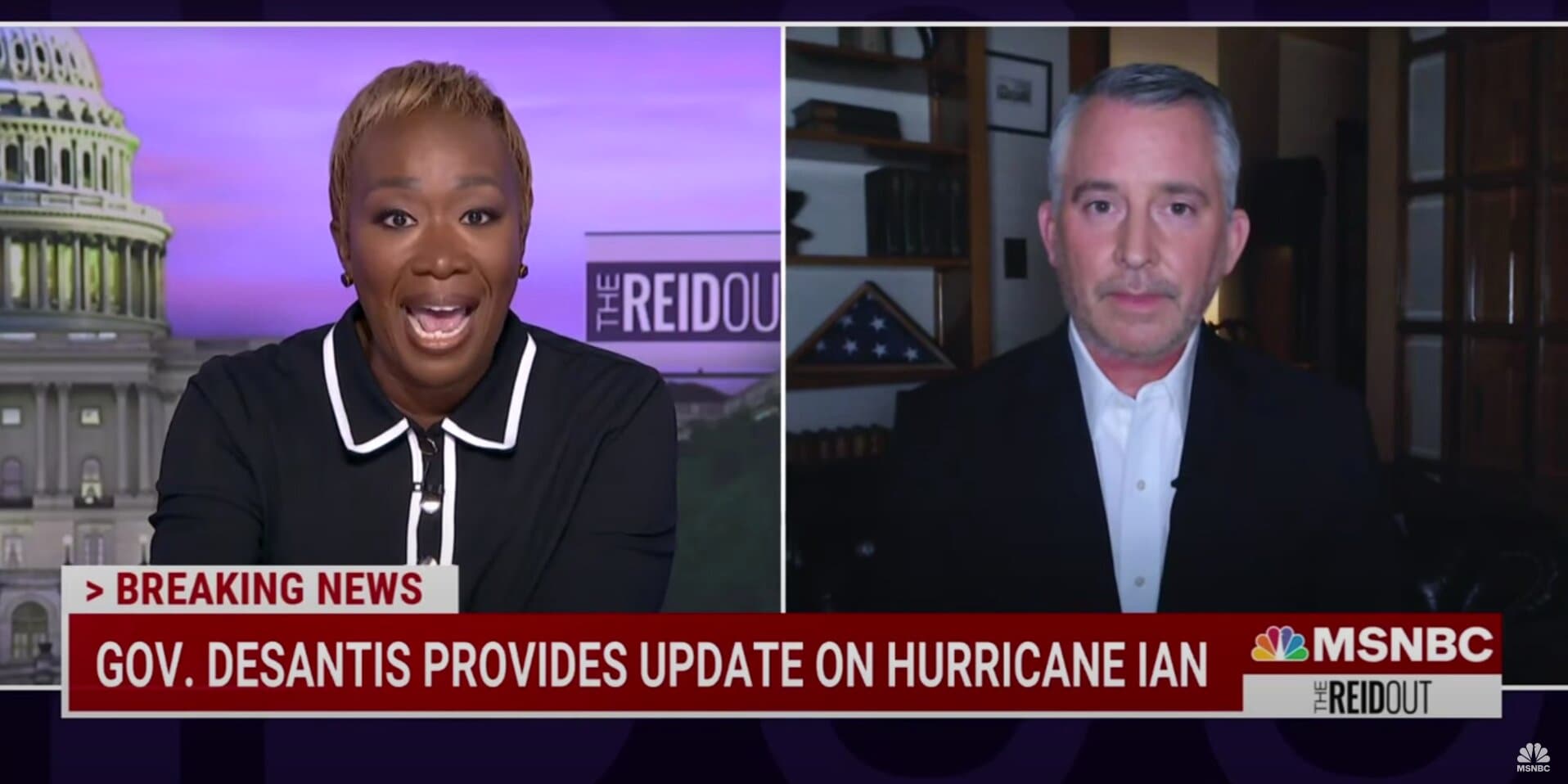 Joy Reid Revels in the Idea of DeSantis Asking Biden for Federal Aid As State Emerges From Hurricane Ian