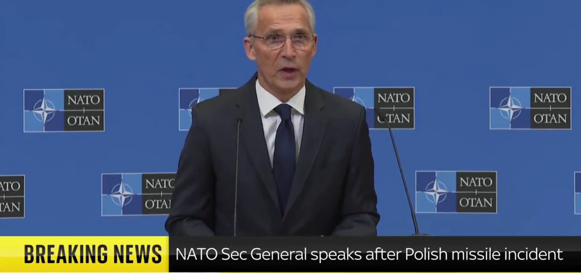 NATO Secretary General Says Polish Missile Incident ‘Likely Caused’ by Ukrainian Air Defense, but Is ‘Not Ukraine’s Fault’