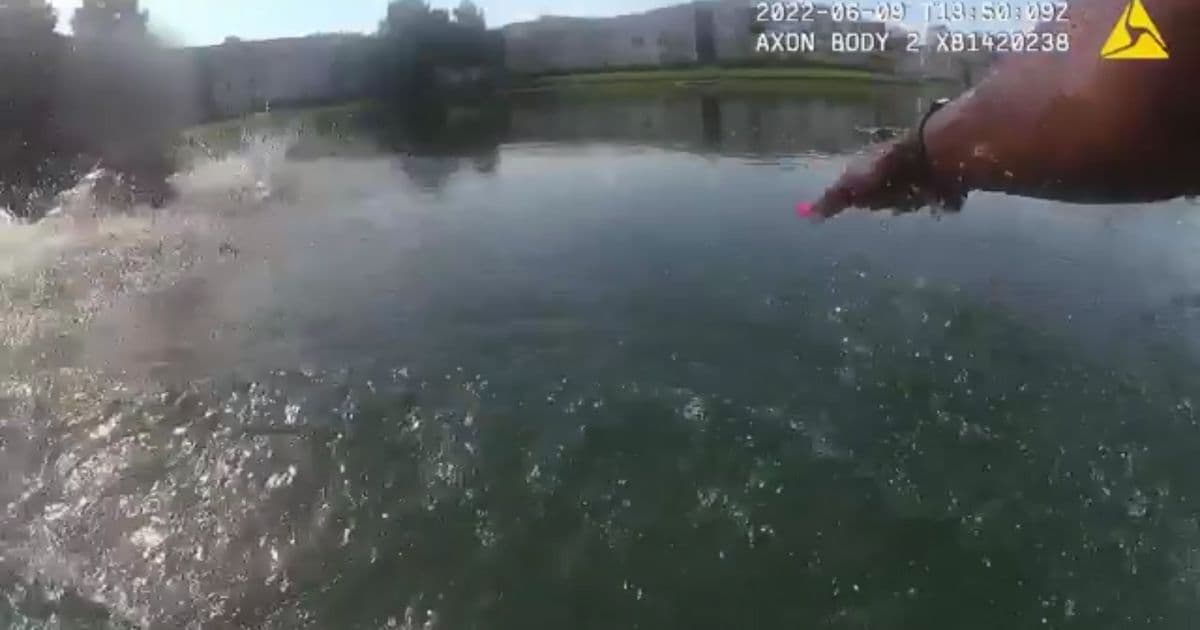 Officer Risks Life ‘Without a Second’s Hesitation,’ Jumping Into Retention Pond to Save Drowning Baby