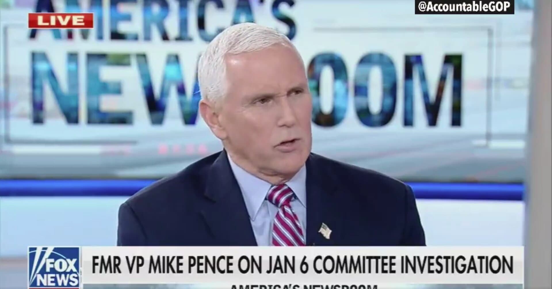 Pence Hopes DOJ Does Not Prosecute Trump Over Jan. 6: ‘I Don’t Know That It’s Criminal to Take Bad Advice’