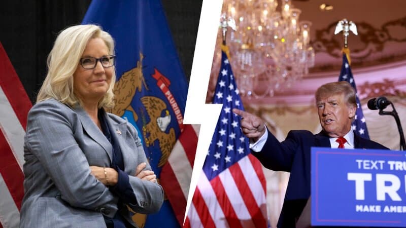 Trump Has 9 Fiery Words for Liz Cheney After She Suggests He Is ‘Unfit’ for Office During Speech