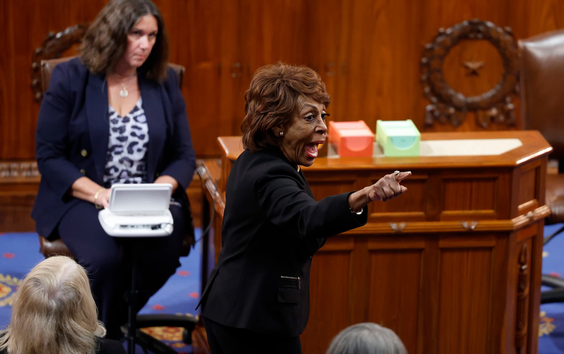 Maxine Waters Gets Shouted Down as She Makes a Scene and Attacks Jim Jordan During Speaker Vote