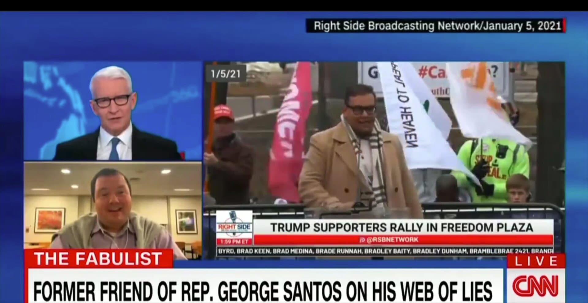 Former Friend of George Santos Claims He Wore Stolen Scarf to a ‘Stop the Steal’ Rally