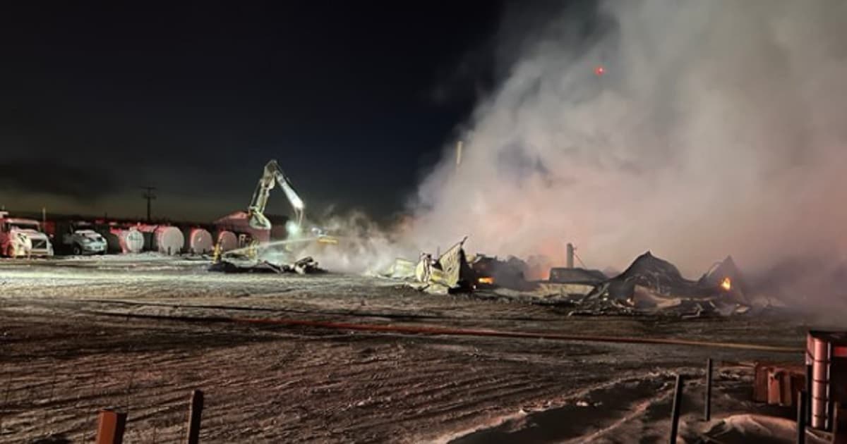 Seafood Processing Plant Goes Up in Violent Blaze – It’s a Total Loss