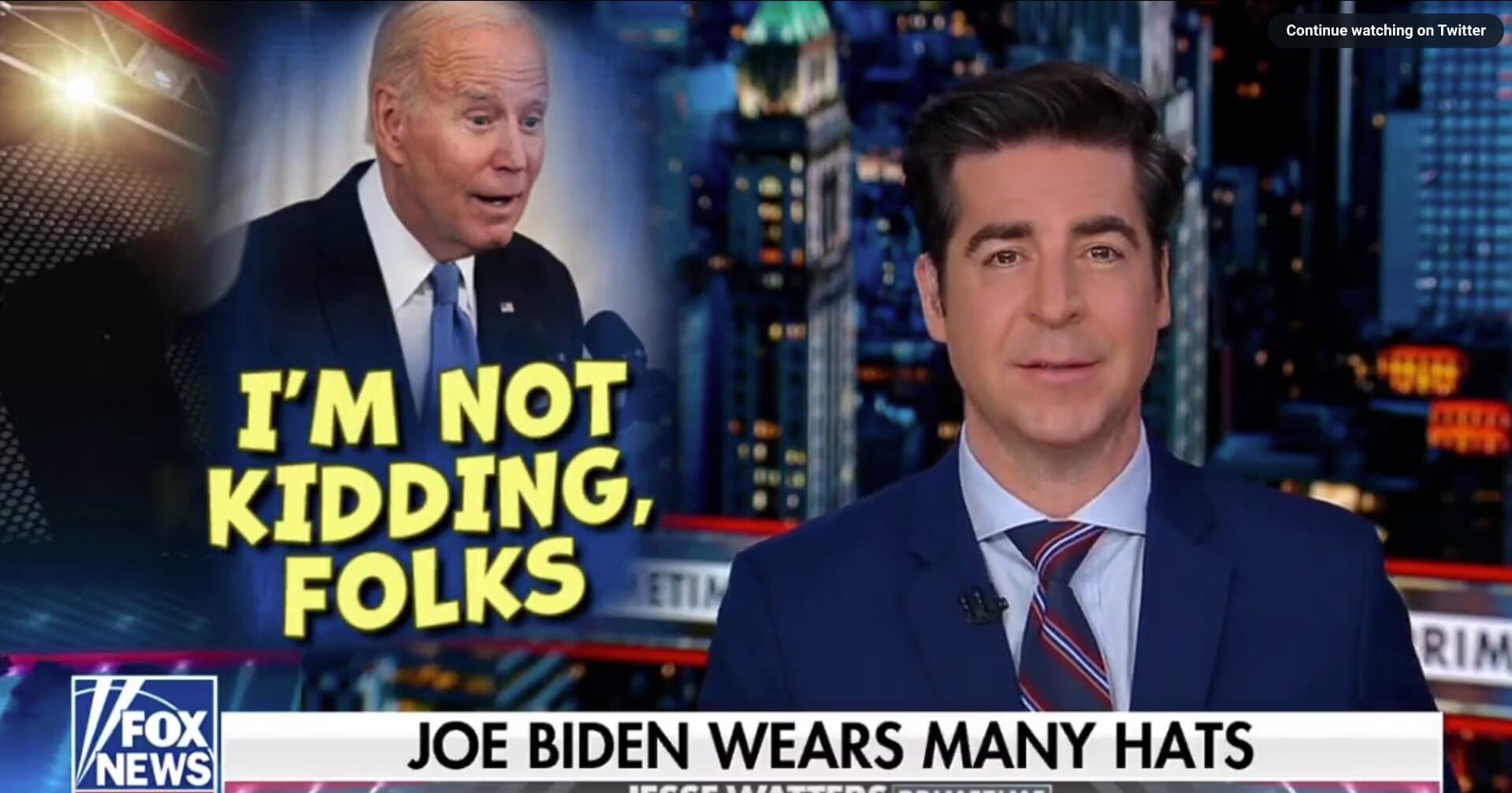Watters Mocks Biden’s Stories: ‘First Black, Puerto Rican, Greek, Jewish, Truck Driving Professor’ POTUS