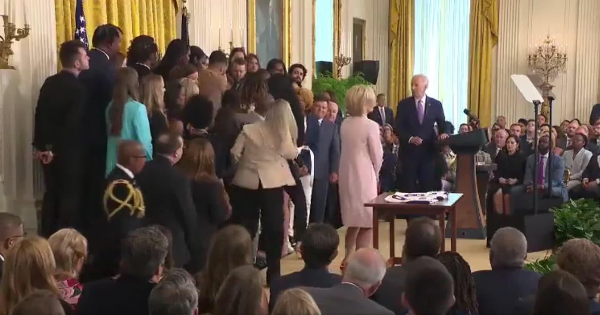 Biden’s Comments Interrupted As WH Guest Collapses While He Speaks