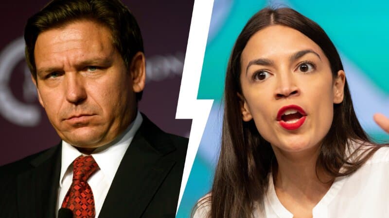 Cameras Capture AOC Telling DeSantis to ‘Read a Bible’ After Gov’s Comments on Daniel Penny