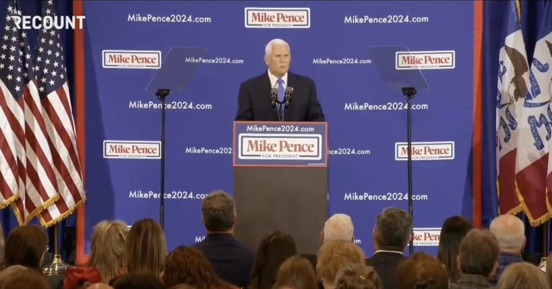 Pence Whacks Biden and Trump During Campaign Launch