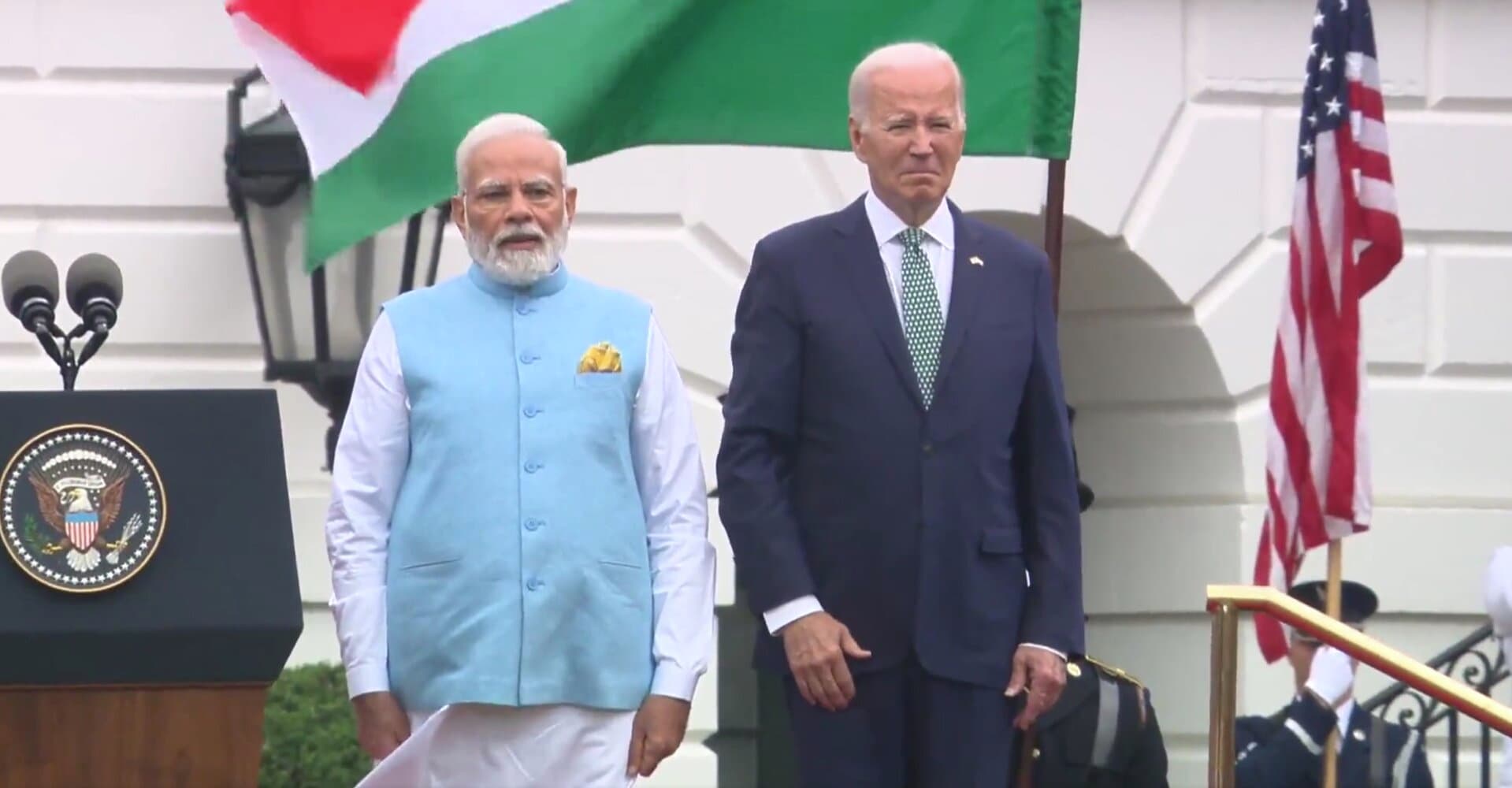 Biden Blasted for What He Did As National Anthem Played at the White House
