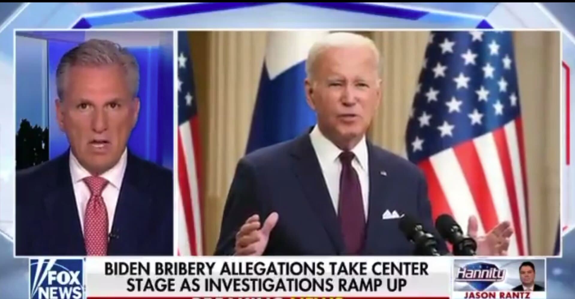 McCarthy Insists GOP Investigation of Biden Is ‘Rising to the Level of Impeachment Inquiry’