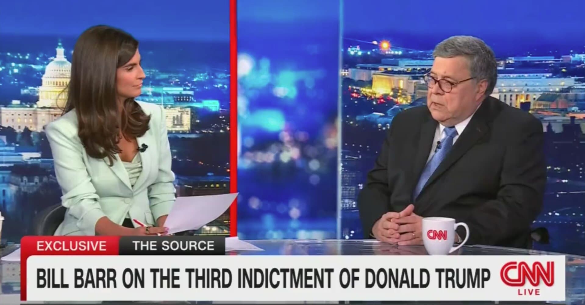 Barr Smacks Down Trump’s Free Speech Defense in Jan. 6 Case