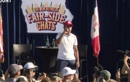Vivek Ramaswamy Busts a Rhyme to Eminem at the Iowa State Fair