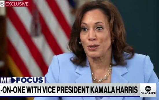 Kamala Harris Asked if ‘Race and Gender’ Play a Role in Her Low Approval Rating