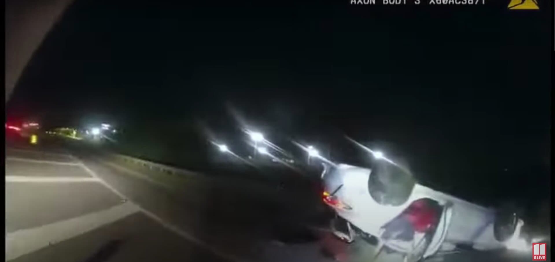 Reckless Driver Rescued By Police And Good Samaritans After Flipping Car