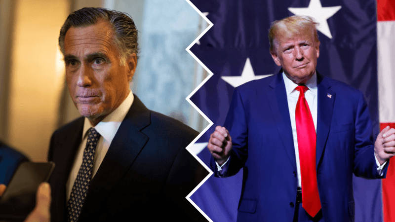 Trump Celebrates Romney’s Decision Not to Run for Re-Election: ‘Congrats to All’