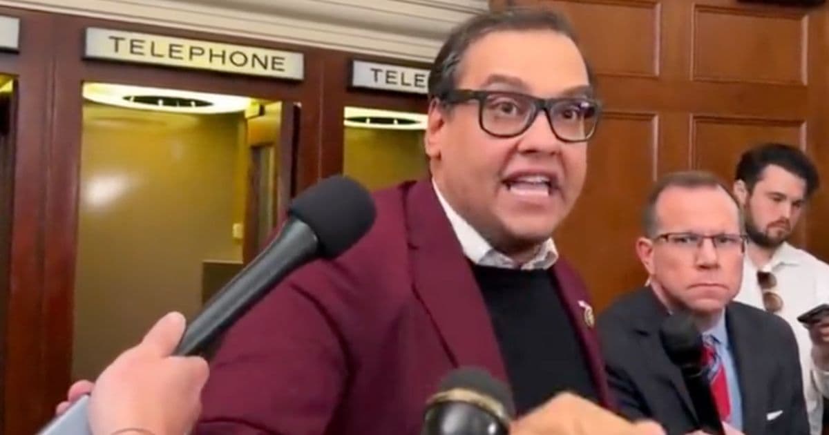 George Santos Goes Absolutely Berserk After Confrontation with Anti-Israel Protester