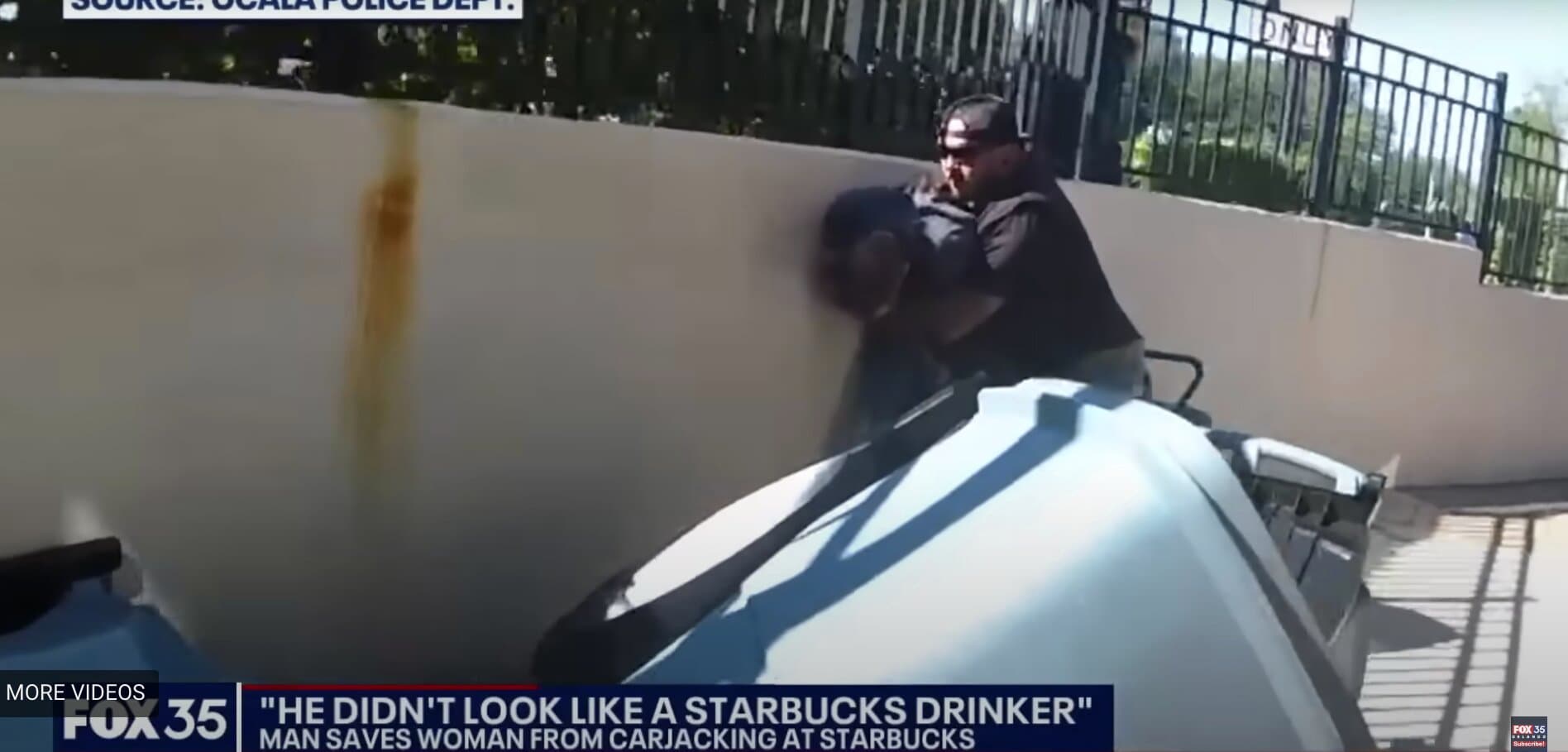 Man Tries to Carjack Pregnant Woman in Starbucks Drive-Thru – Has Plans Foiled by Watchful Veteran