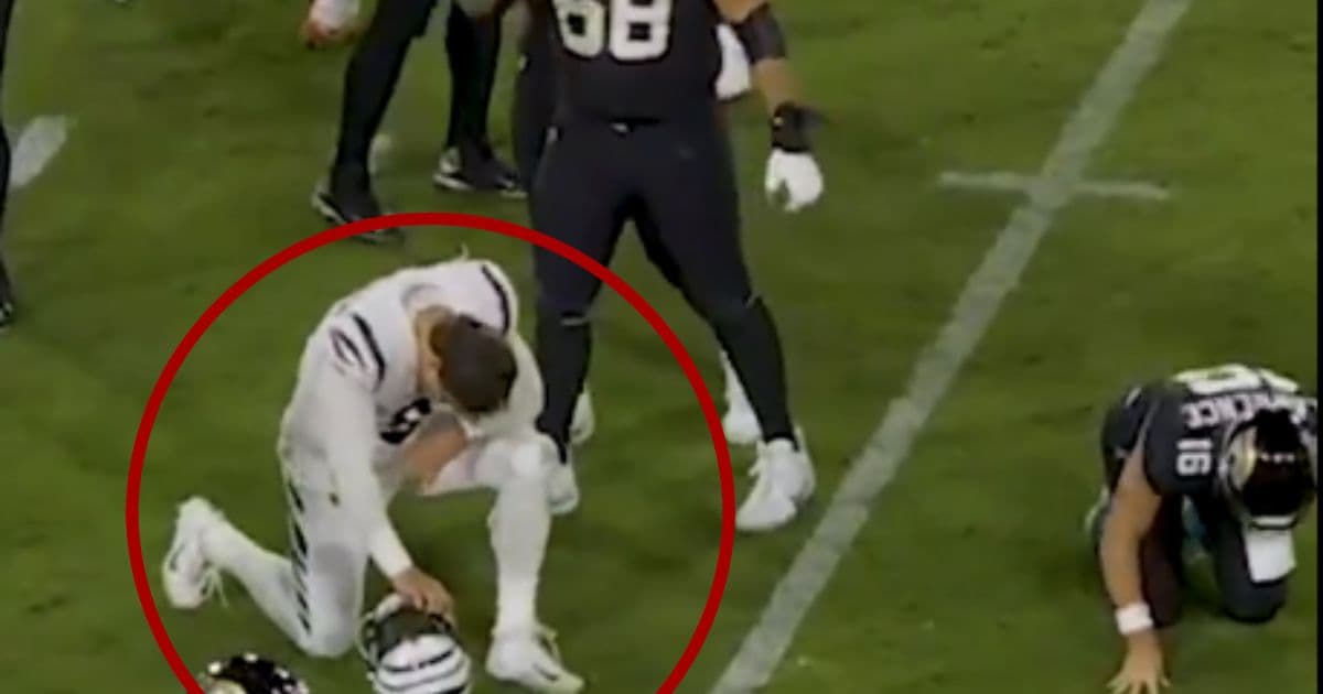‘Pure Class’: Bengals Star Drops to a Knee in Prayer As Opposing QB Writhes in Pain
