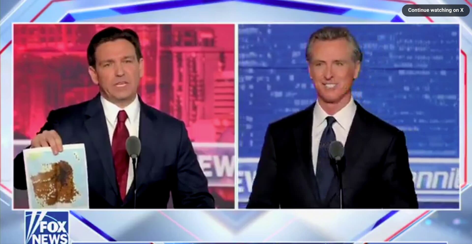 Newsom Rips Florida’s Mental Health System – DeSantis Pulls Out San Francisco Feces Map in Response
