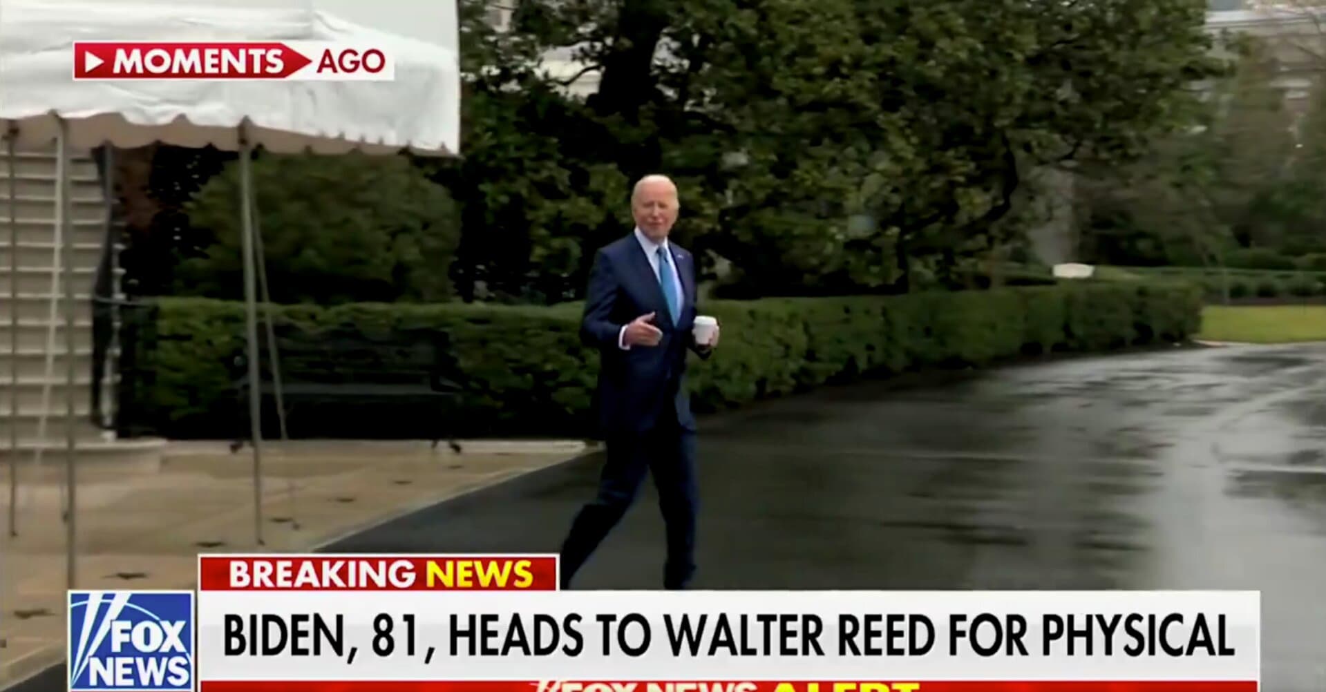 Biden Travels to Walter Reed for Annual Physical