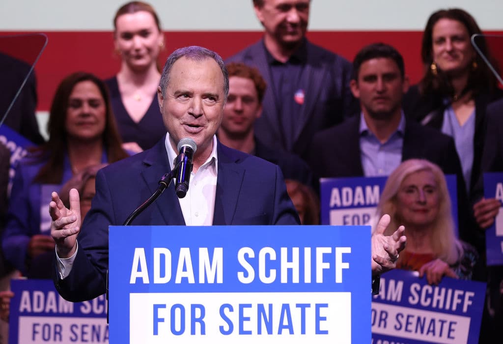 Watch: Protesters Completely Take Over Adam Schiff’s Victory Speech as He Flounders On Stage