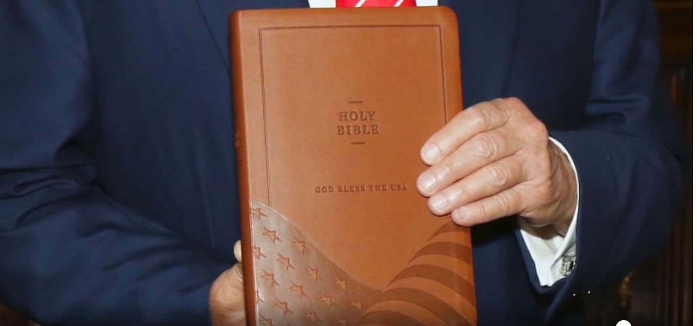 Trump Selling Bibles to Help Financial Woes — Swear to God