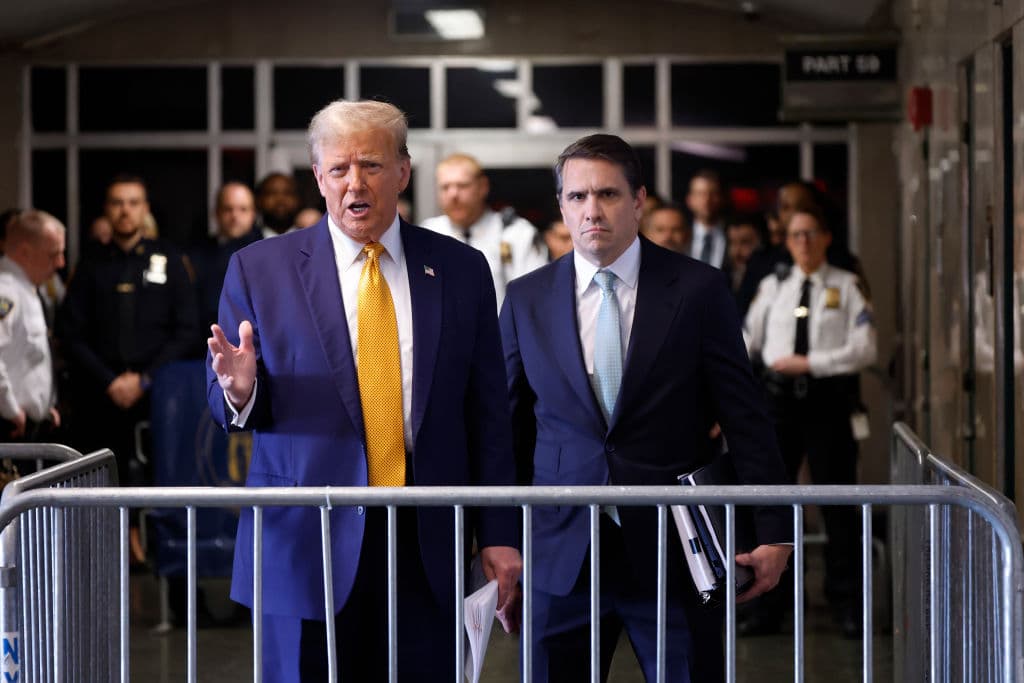 Trump Claims Judge in Hush Money Trial Is ‘Making Big Money off of This Scam’