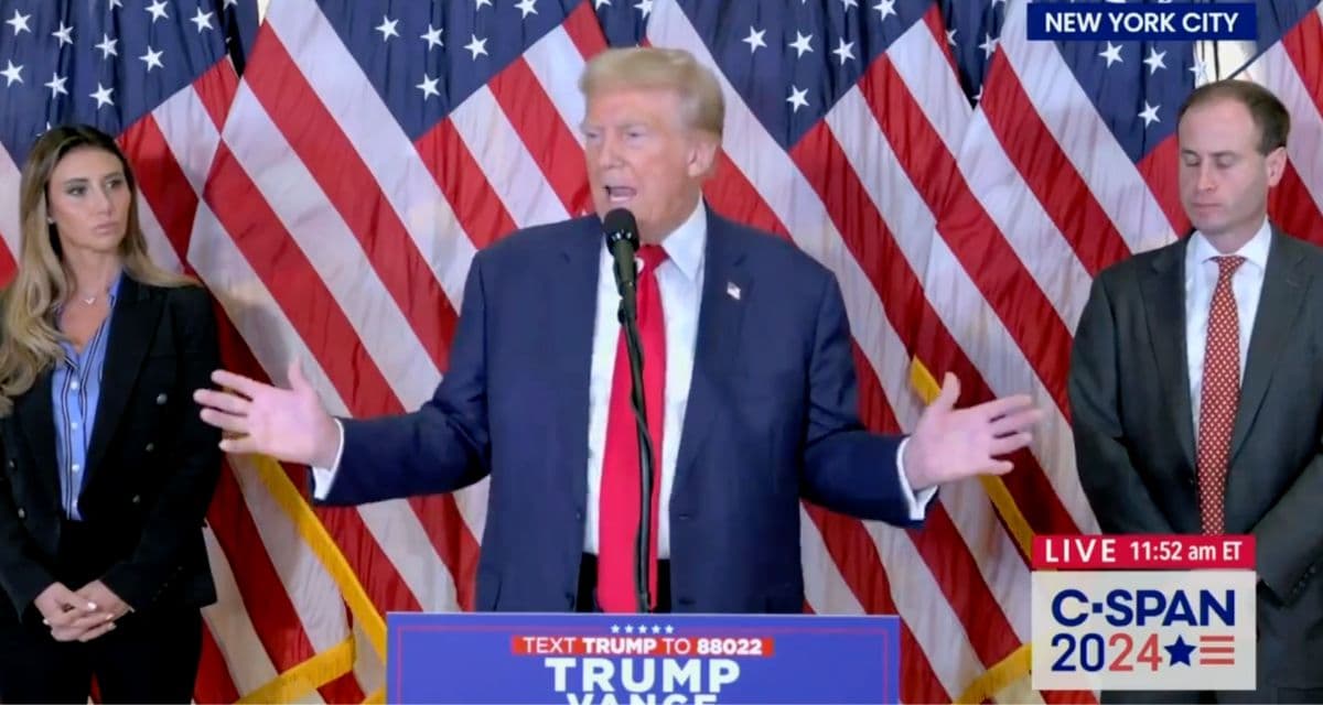 Trump Suggests Picture of Him With E Jean Carroll Could Have Been ‘AI-Generated’