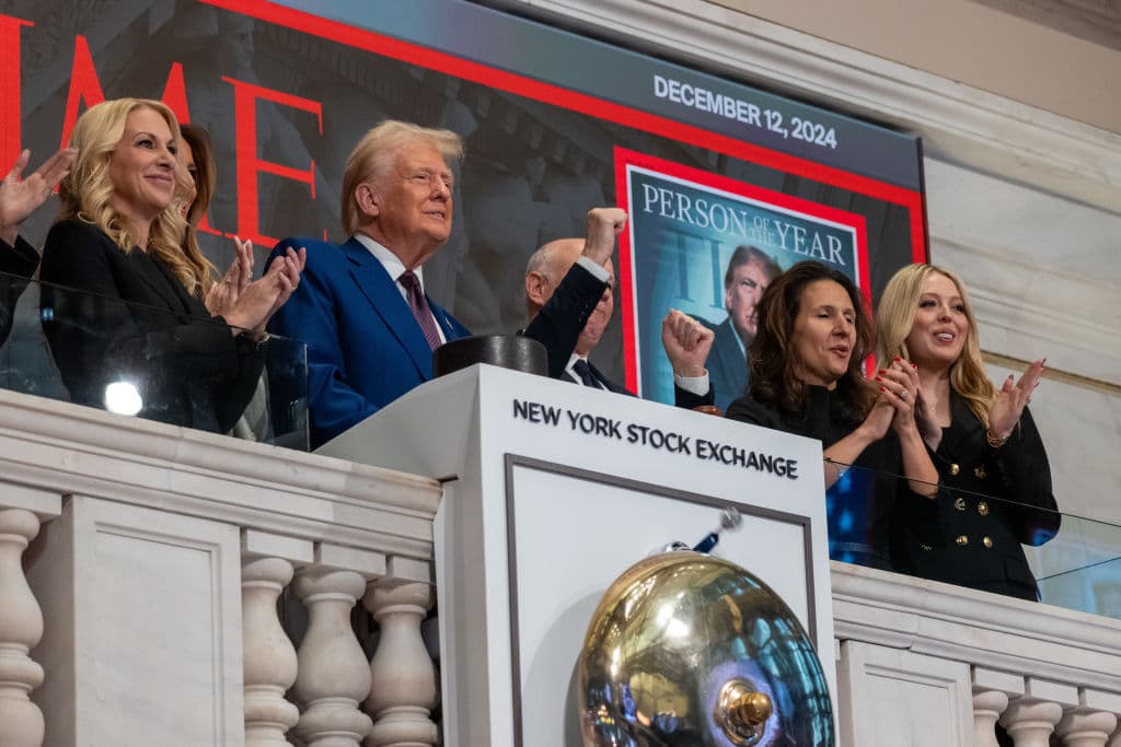 Trump Rings Opening Bell at NYSE