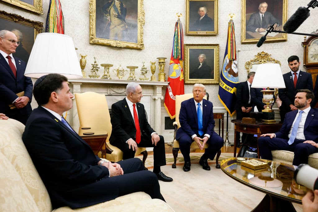 Trump And Netanyahu Meet At White House