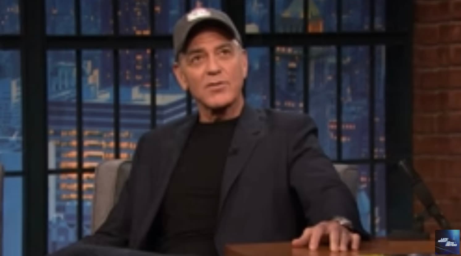 Seth Meyers Interviews George Clooney, Does Not Mention Biden