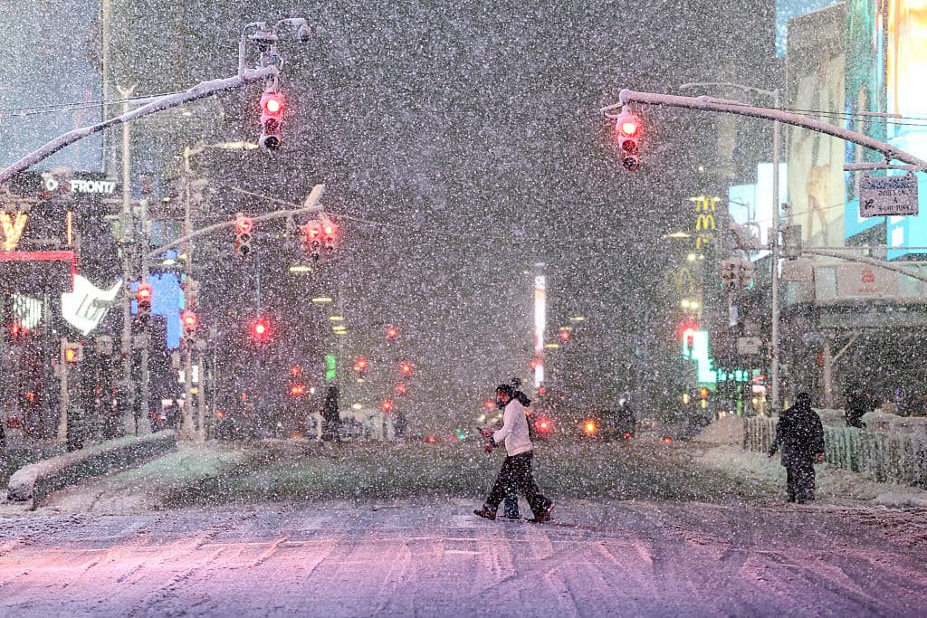 Wintery Weather Wallops Northeast US