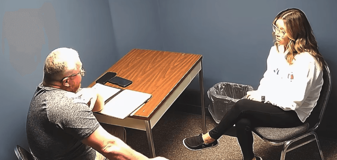School Secretary Breaks Down in Interrogation Over Student Sex Allegations