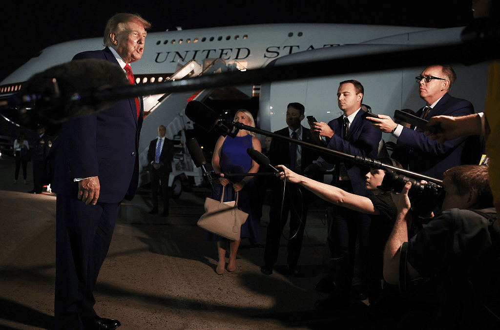 Trump Talks Plane Swap: ‘I Get A Lot Of Threats’