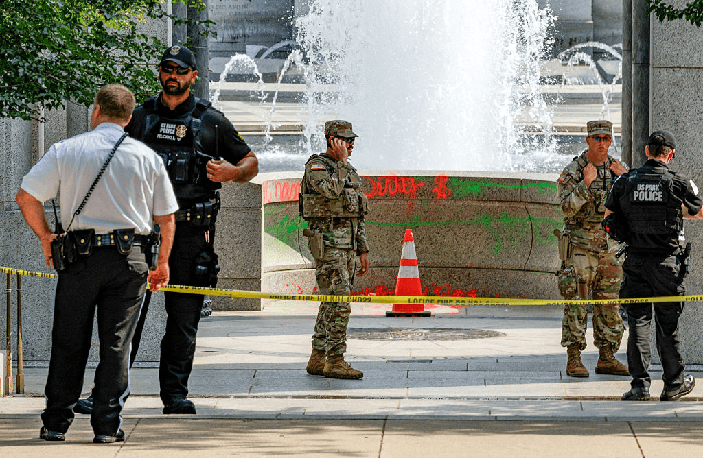 Vandals Deface WWII Memorial in DC