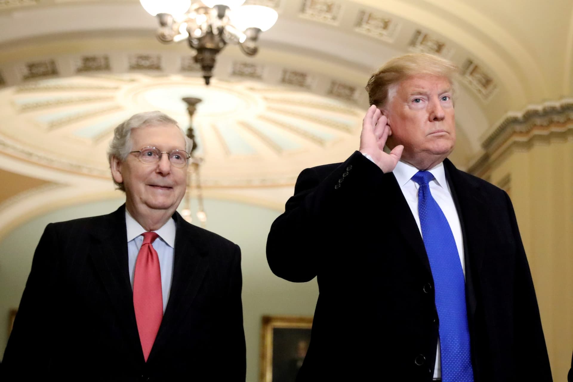 Trump Suggests McConnell and GOP Are ‘Always Playing Right’ Into Dems Hands