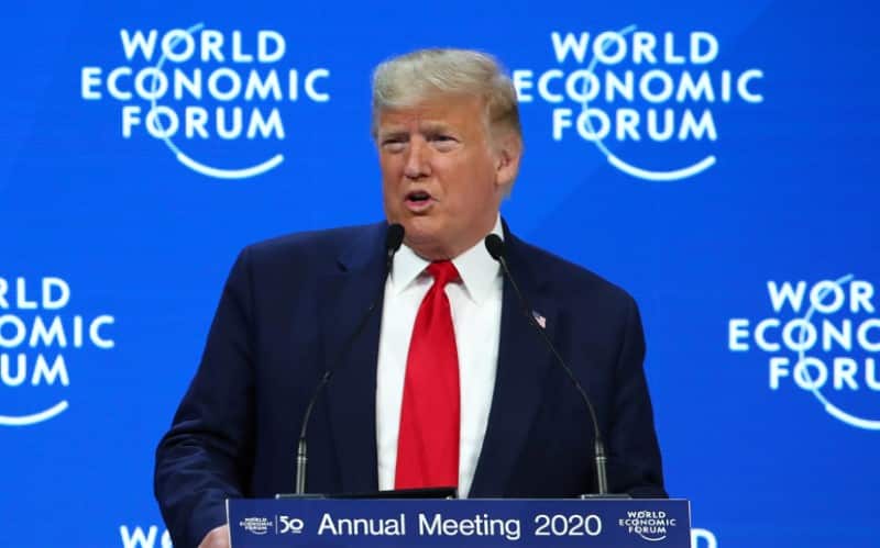 Trump Calls for More Overseas Investment in U.S. as Impeachment Trial Begins