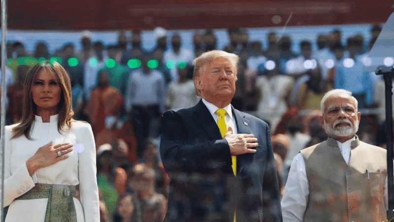 Trump, FLOTUS Visit ‘Truly Incredible’ Taj Mahal After Huge Rally: ‘Thank You India’