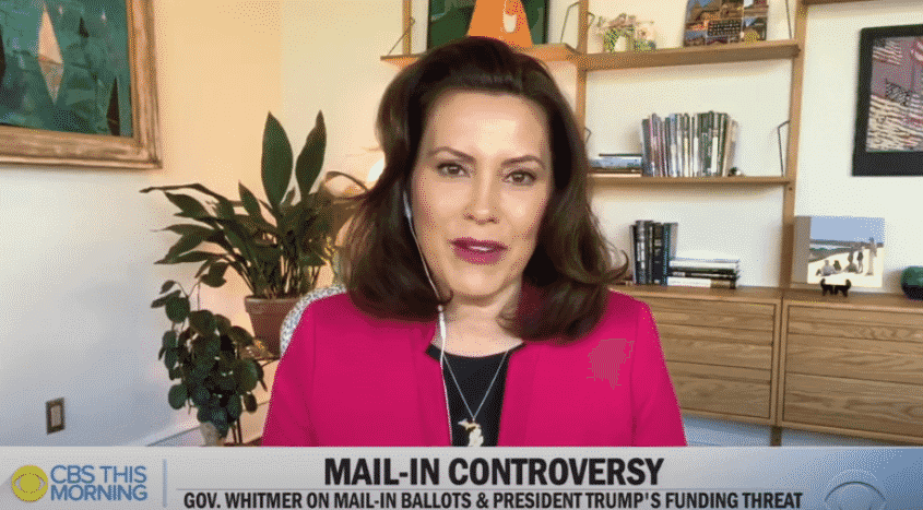 Whitmer Fires Back at Trump for Threat to Withhold Funding Over Michigan Mail-In Ballot Apps