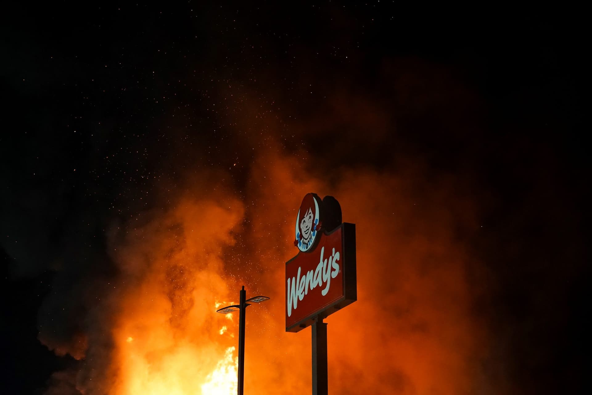 Protesters Burn Down Wendy’s in Atlanta After Police Shooting