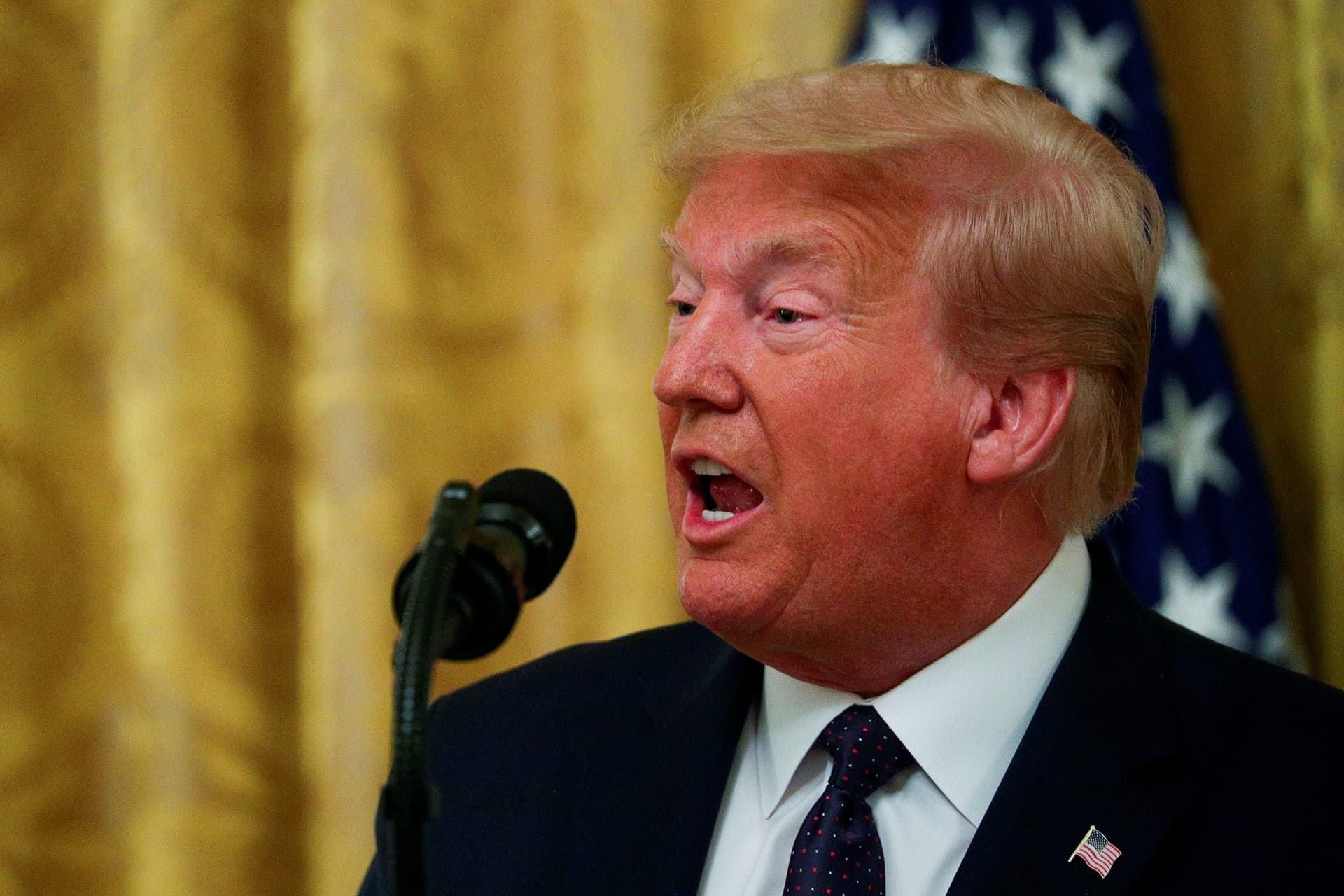 Trump Reacts to Plans for BLM Mural in NYC as Police Department Faces Defunding