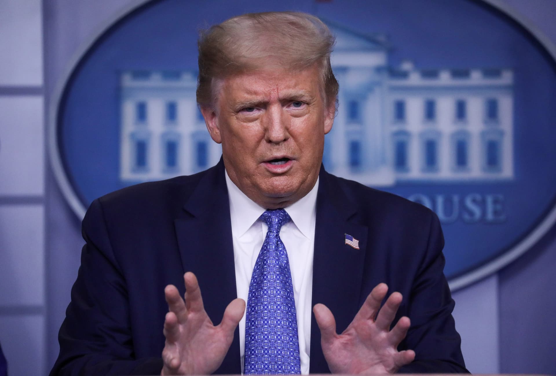 Trump Says He Is Comfortable Having His Son and Grandchildren Back in Schools