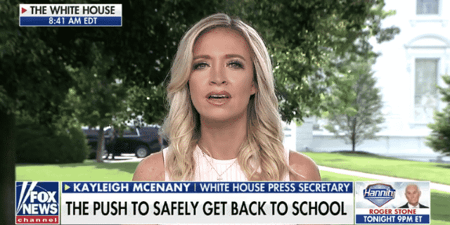 Kayleigh McEnany Pushes Back After Mueller Hits Trump for Commuting Stone