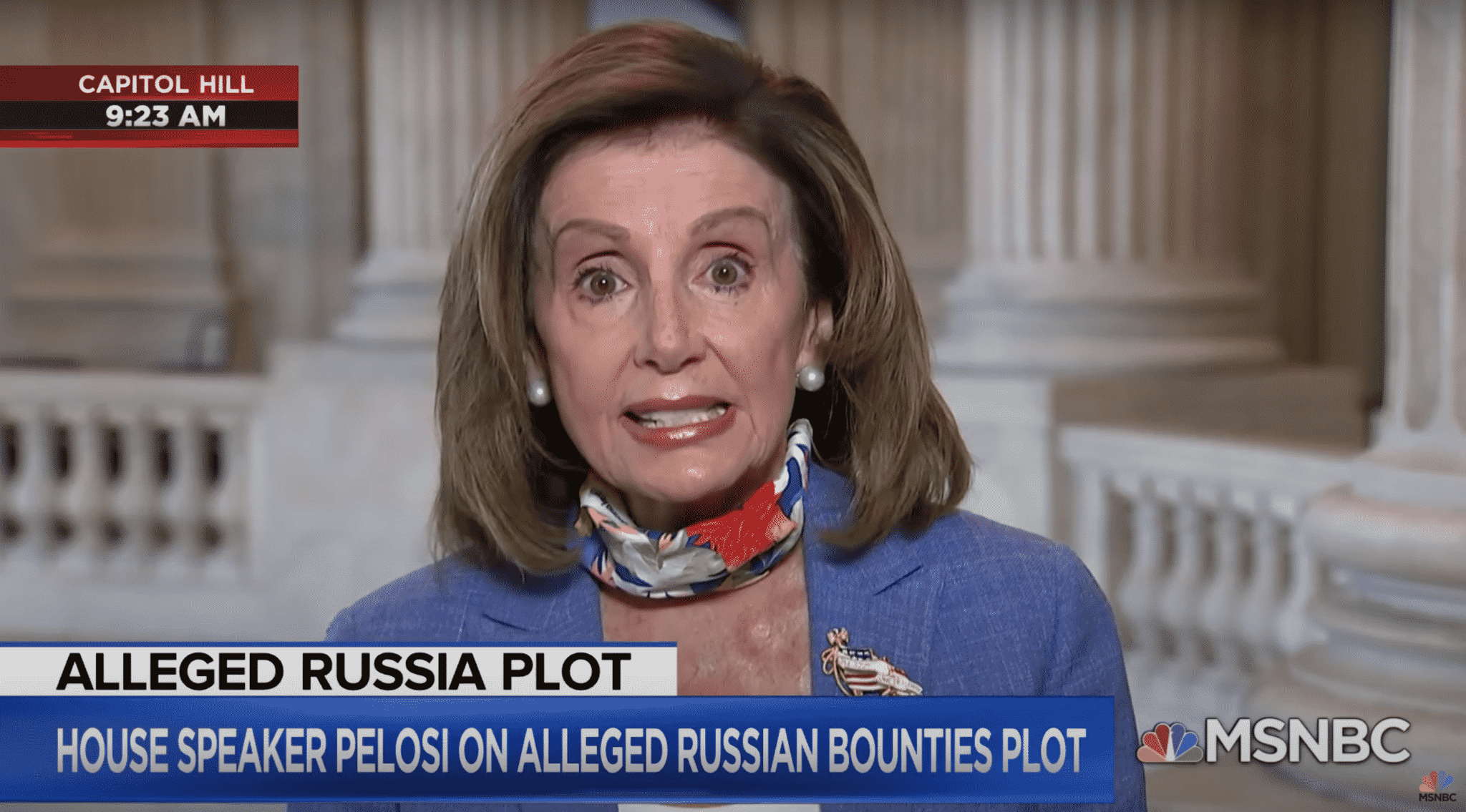 âThe President Himself Is a Hoaxâ: Pelosi Reacts to Trumpâs Response to Alleged Russian Bounties Plot
