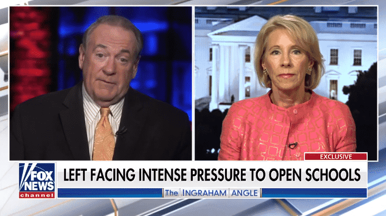 DeVos Criticizes Teachers Unions, Suggests Some Are Pushing Agendas Like āDefunding the Policeā