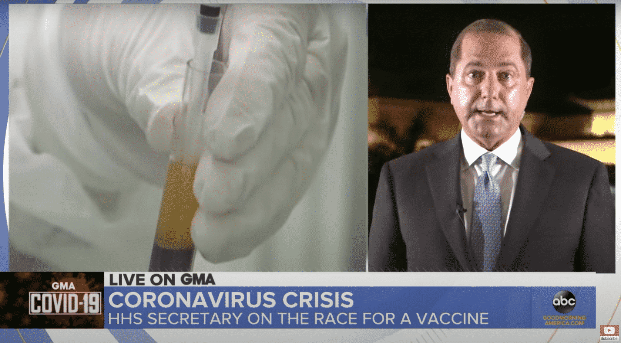 âThe Point Is Not to Be Firstâ: Azar Reacts to Russiaâs Claim of the Worldâs First COVID-19 Vaccine